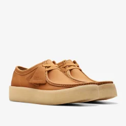 Wallabee Cup Mid Tan Leather