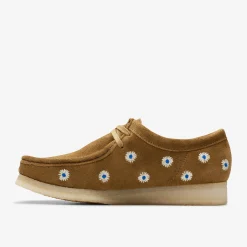 Wallabee Dark Olive Embroidery