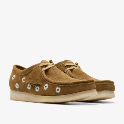 Wallabee Dark Olive Embroidery