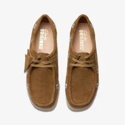 Wallabee Dark Olive Embroidery
