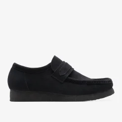 Wallabee Loafer Black Suede