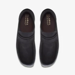 Wallabee Loafer Black Suede
