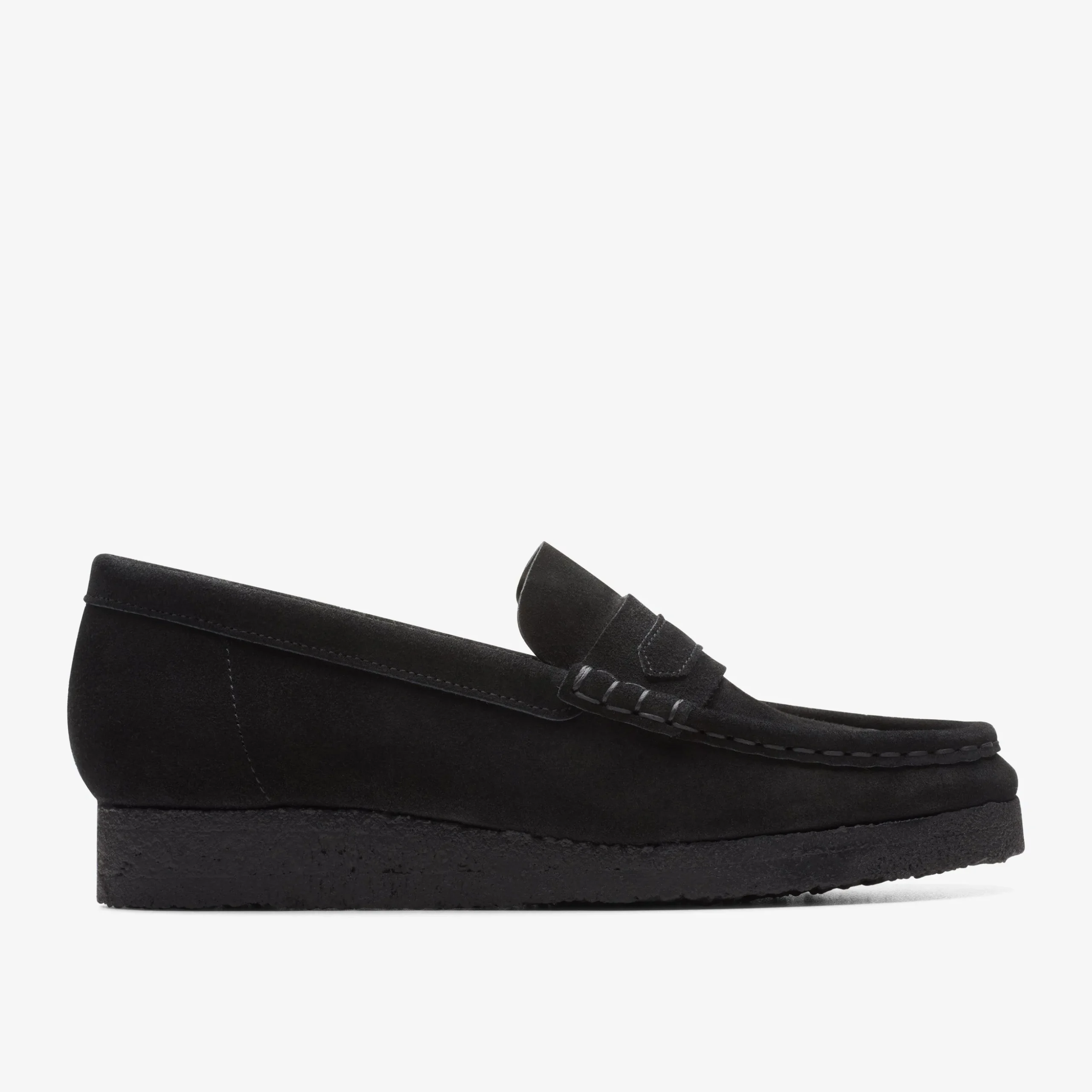 Wallabee Loafer Black Suede