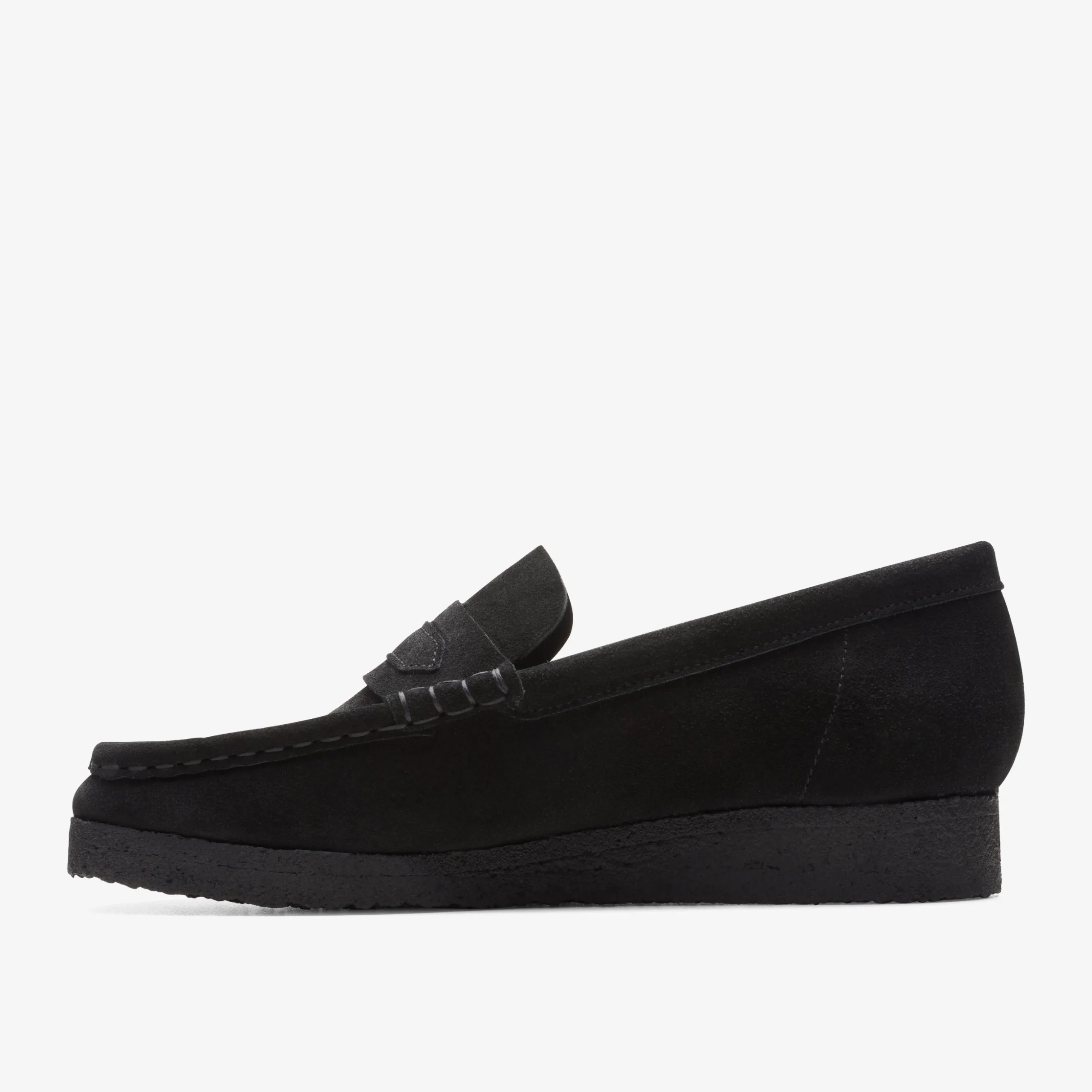 Wallabee Loafer Black Suede