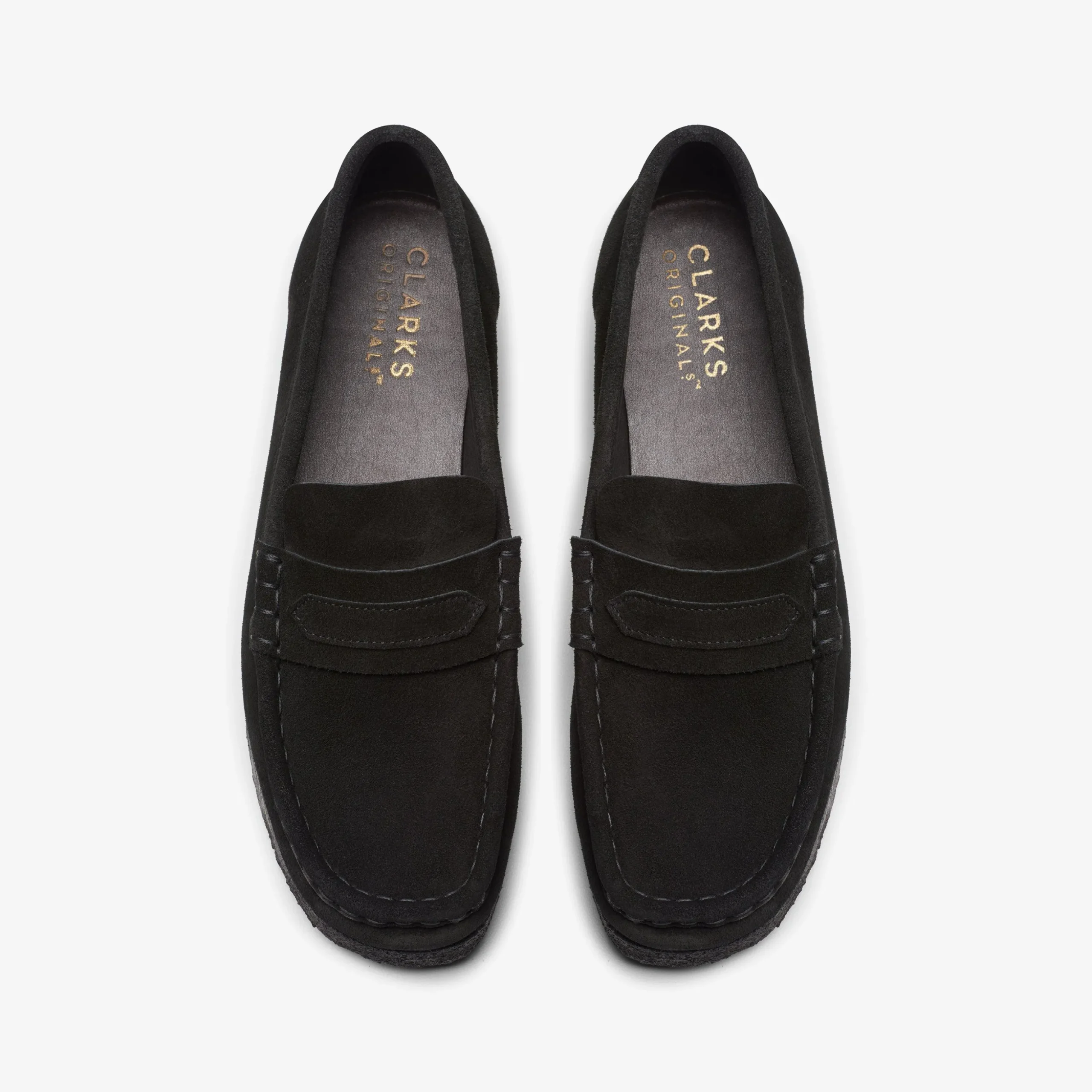 Wallabee Loafer Black Suede