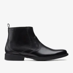 Whiddon Zip Black Leather